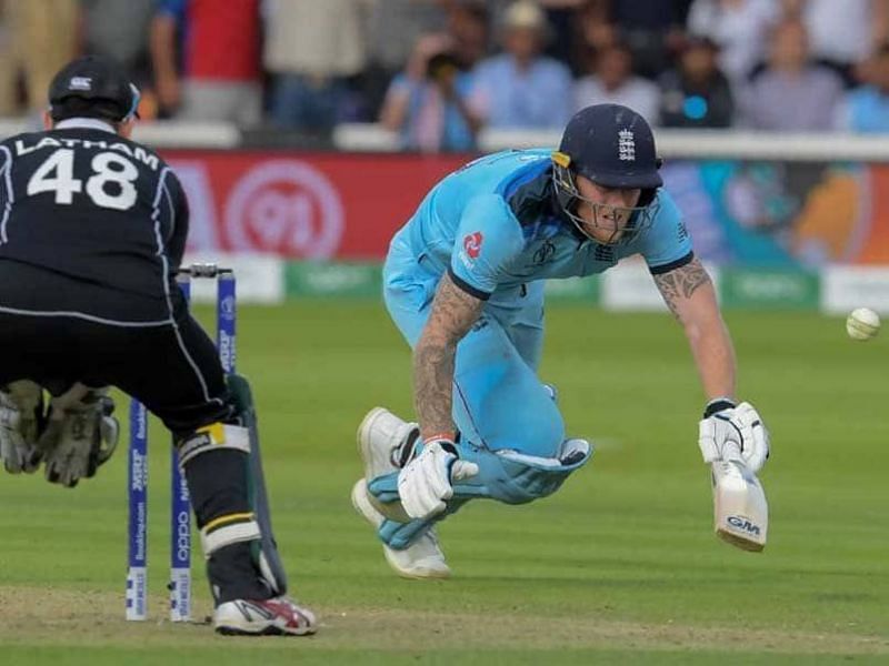 The four deflected off Stokes' bat had a massive effect